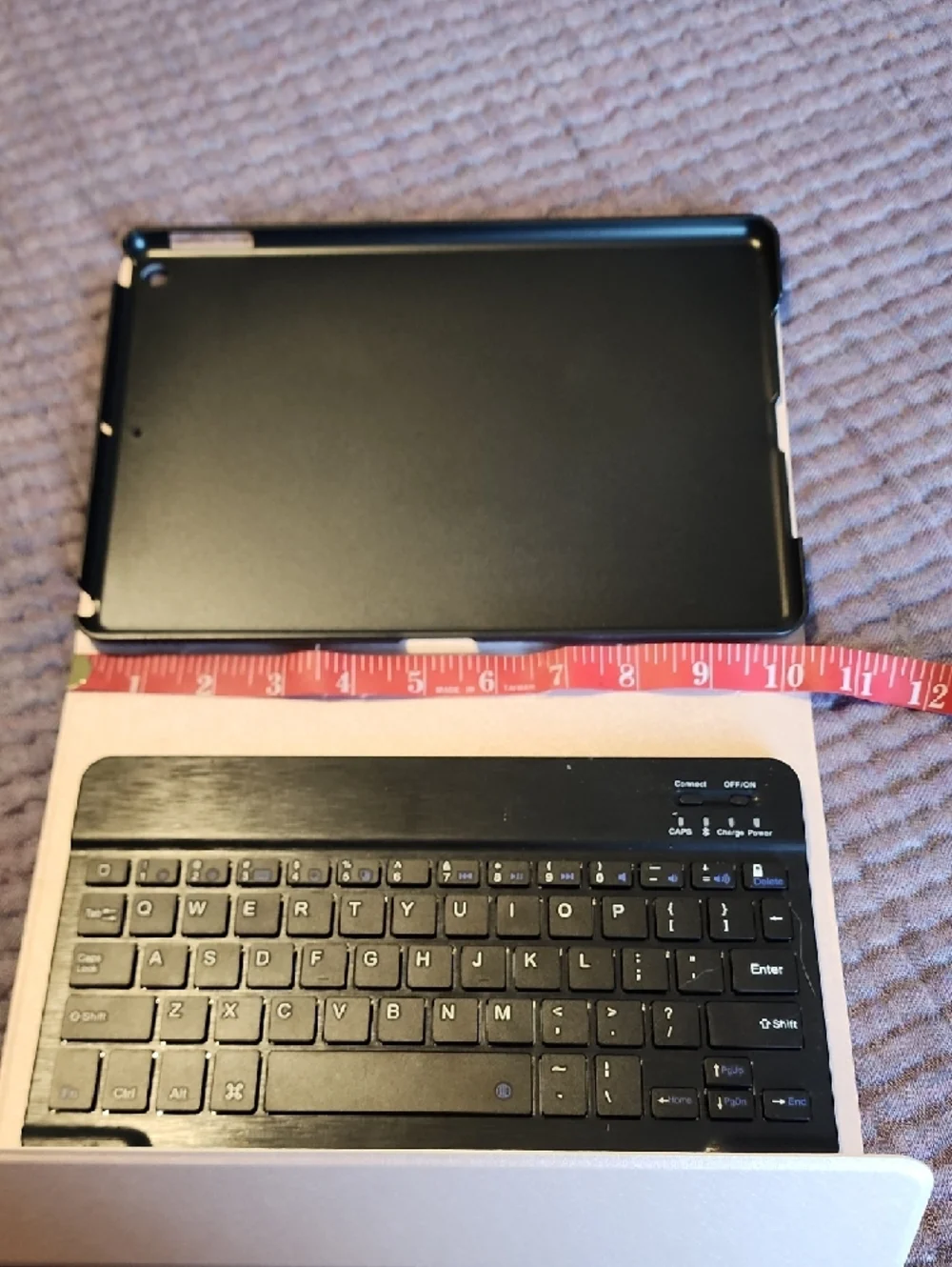 Universal Black Tablet Keyboard Case - Compatible with Most 10
